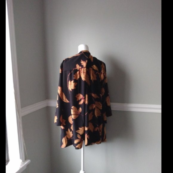Flow for a Fact Modcloth Print Kimono Sz 1X/2X - Picture 3 of 4